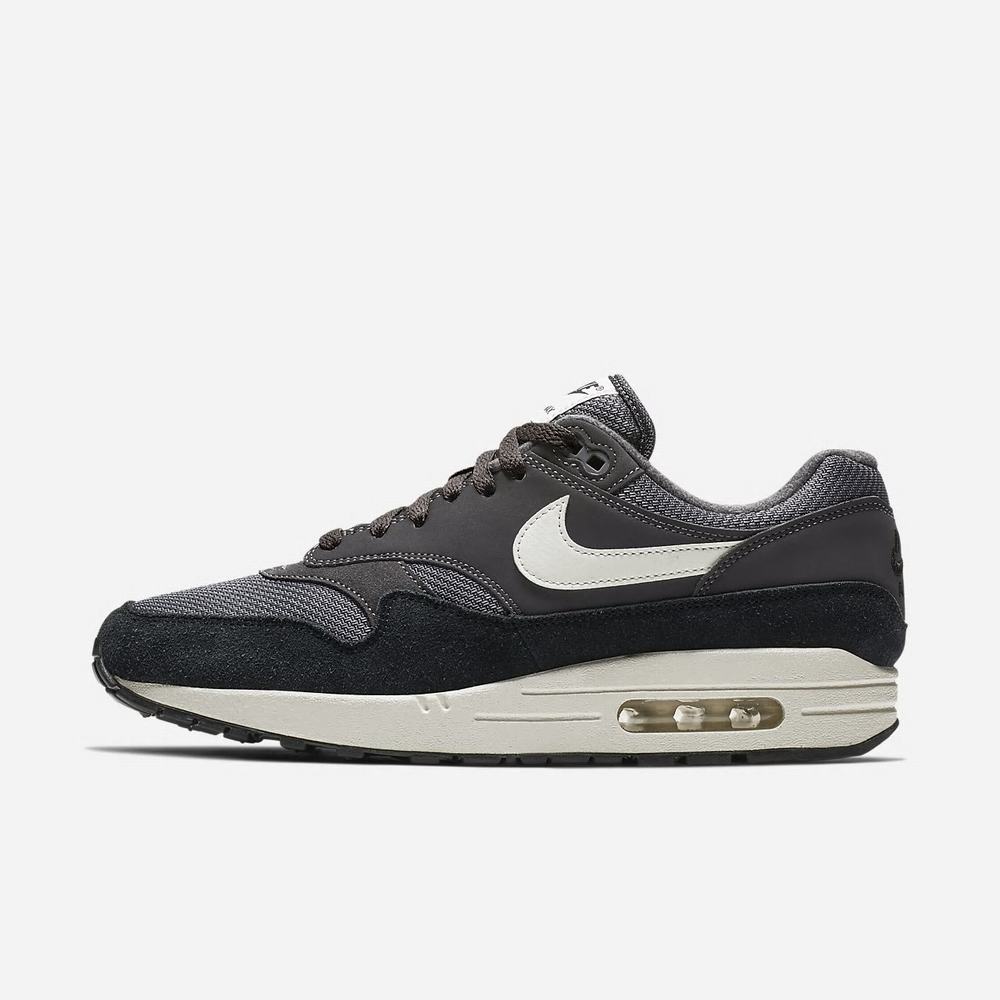 Sneakers Nike Air Max 1 Grise 1468-029 Thunder Grey/Sail/Black/Sail Homme | YNZ-60265644